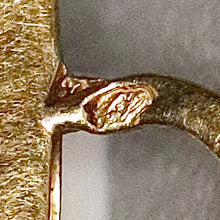 Load image into Gallery viewer, SPECIAL!  Estate antique French diamond and pearl bar pin in 18k yellow gold