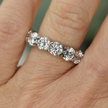 Load image into Gallery viewer, Lab grown diamond 7.15ctw eternity band ring in platinum