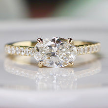 Load image into Gallery viewer, SPECIAL: 1.75ctw oval cut lab grown diamond ring in 14k yellow gold