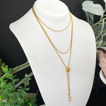 Load image into Gallery viewer, SPECIAL!  Estate Vintage guard chain necklace in yellow gold
