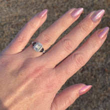 Load image into Gallery viewer, Vera Wang Designer Lab Grown emerald cut diamond ring in 14k white gold