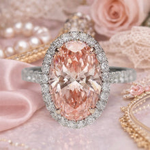 Load image into Gallery viewer, RESERVED: PAYMENT 2-3 OF 3: 45% OFF!  The Elena - 4.70ct oval cut lab grown diamond ring FVP/VS1 in 14k white gold