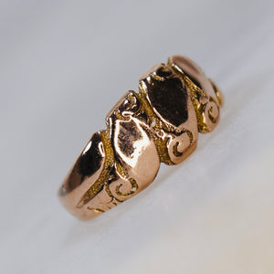 Antique Victorian rose gold ring