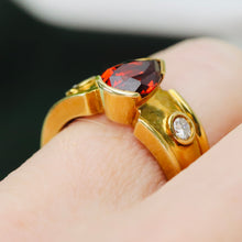Load image into Gallery viewer, Find the perfect vintage garnet ring for any occasion on our website. Our antique and contemporary garnet rings have been hand selected for quality and desirability.
