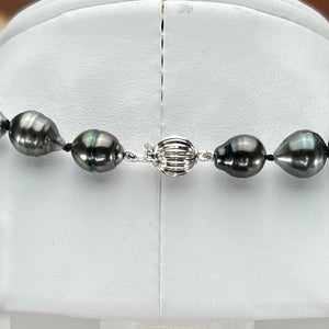 Tahitian baroque pearl strand with 14k white gold clasp