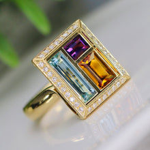 Load image into Gallery viewer, Chocolate Box ring by Andrew Geoghegan in 18k yellow gold