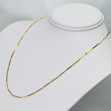 Load image into Gallery viewer, Vintage bar link necklace in 14k yellow gold