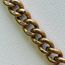 Load image into Gallery viewer, Antique very heavy curb necklace with medal in rose gold