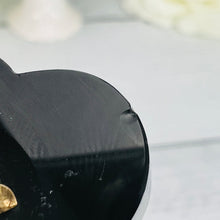 Load image into Gallery viewer, Victorian Large onyx and pearl mourning locket in 14k yellow gold