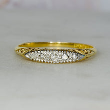Load image into Gallery viewer, Vintage diamond ring in 18k yellow gold and platinum