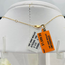 Load image into Gallery viewer, 14k yellow gold mother of pearl and diamond heart necklace by Effy
