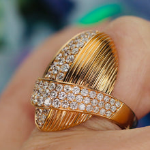 Load image into Gallery viewer, House of Baguettes diamond ring in 18k rose gold