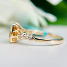 Load image into Gallery viewer, Citrine &amp; diamond ring in 14k yellow gold by Effy