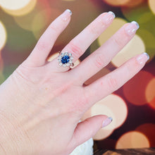 Load image into Gallery viewer, Tanzanite and diamond Ring in 14k white gold by Effy
