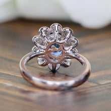 Load image into Gallery viewer, Tanzanite and diamond Ring in 14k white gold by Effy