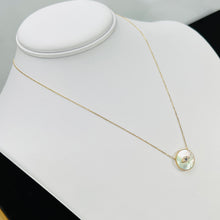 Load image into Gallery viewer, Sapphire and diamond evil eye necklace by Effy in 14k yellow gold