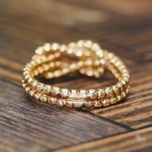 Load image into Gallery viewer, Lovers knot ring in 14k yellow gold