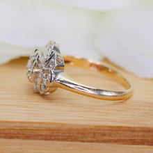 Load image into Gallery viewer, Vintage Diamond pinky ring in 14k yellow and white gold