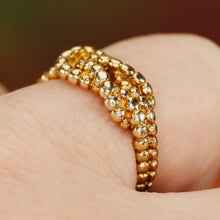 Load image into Gallery viewer, Lovers knot ring in 14k yellow gold