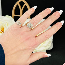 Load image into Gallery viewer, Vintage Diamond pinky ring in 14k yellow and white gold