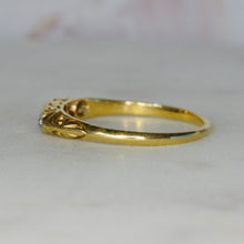 Load image into Gallery viewer, Vintage diamond ring in 18k yellow gold and platinum