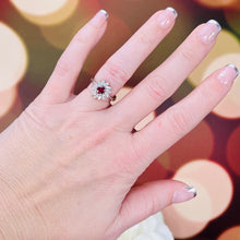 Load image into Gallery viewer, Estate ruby and diamond ring in platinum from Manor Jewels
