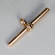 Load image into Gallery viewer, Solid rose gold T bar pendant charm