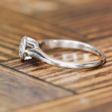 Load image into Gallery viewer, Vintage diamond cluster ring by Jabel in 18k white gold