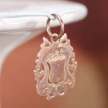Load image into Gallery viewer, Antique rose gold shield medal