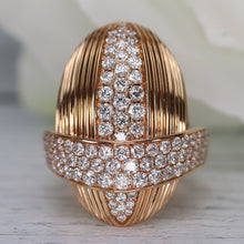 Load image into Gallery viewer, House of Baguettes diamond ring in 18k rose gold