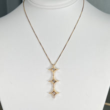 Load image into Gallery viewer, Diamond stars necklace in 18k yellow gold