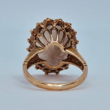 Load image into Gallery viewer, Vintage large Smokey Quartz ring in yellow gold