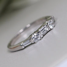 Load image into Gallery viewer, Estate 14k white gold diamond band