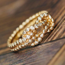 Load image into Gallery viewer, Lovers knot ring in 14k yellow gold