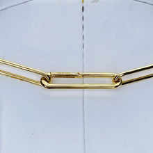 Load image into Gallery viewer, Chunky Paper clip chain in 14k yellow gold