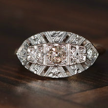 Load image into Gallery viewer, Vintage diamond ring in 14k gold from Manor Jewels